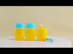 50 мл пустая бутылка солнцезащитного крема эллипс лосьон пластиковая бутылка мат с индивидуальным логотипом